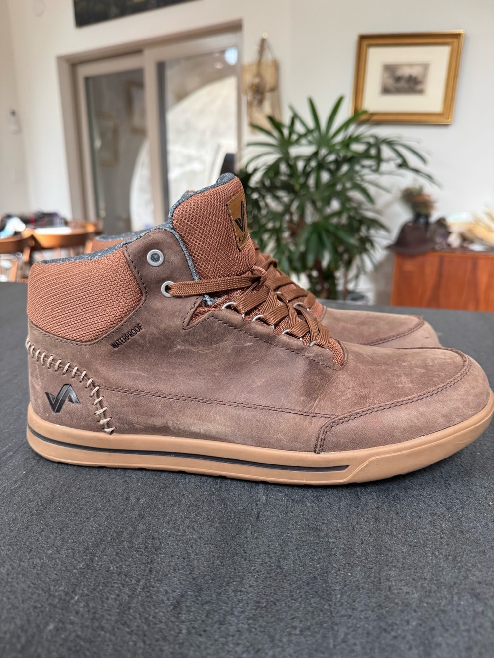 Forsake Phil Mid Sneaker Boot Waterproof Brown High-Top Full Grain Leather 10.5